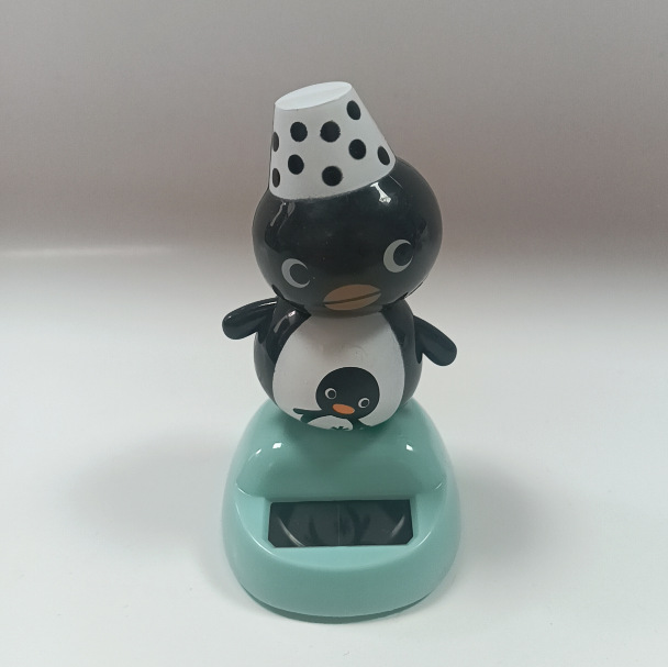 Factory Direct Sales Foreign Trade Solar Car Ornaments, Creative Car Accessories, Snowman Swing Toys