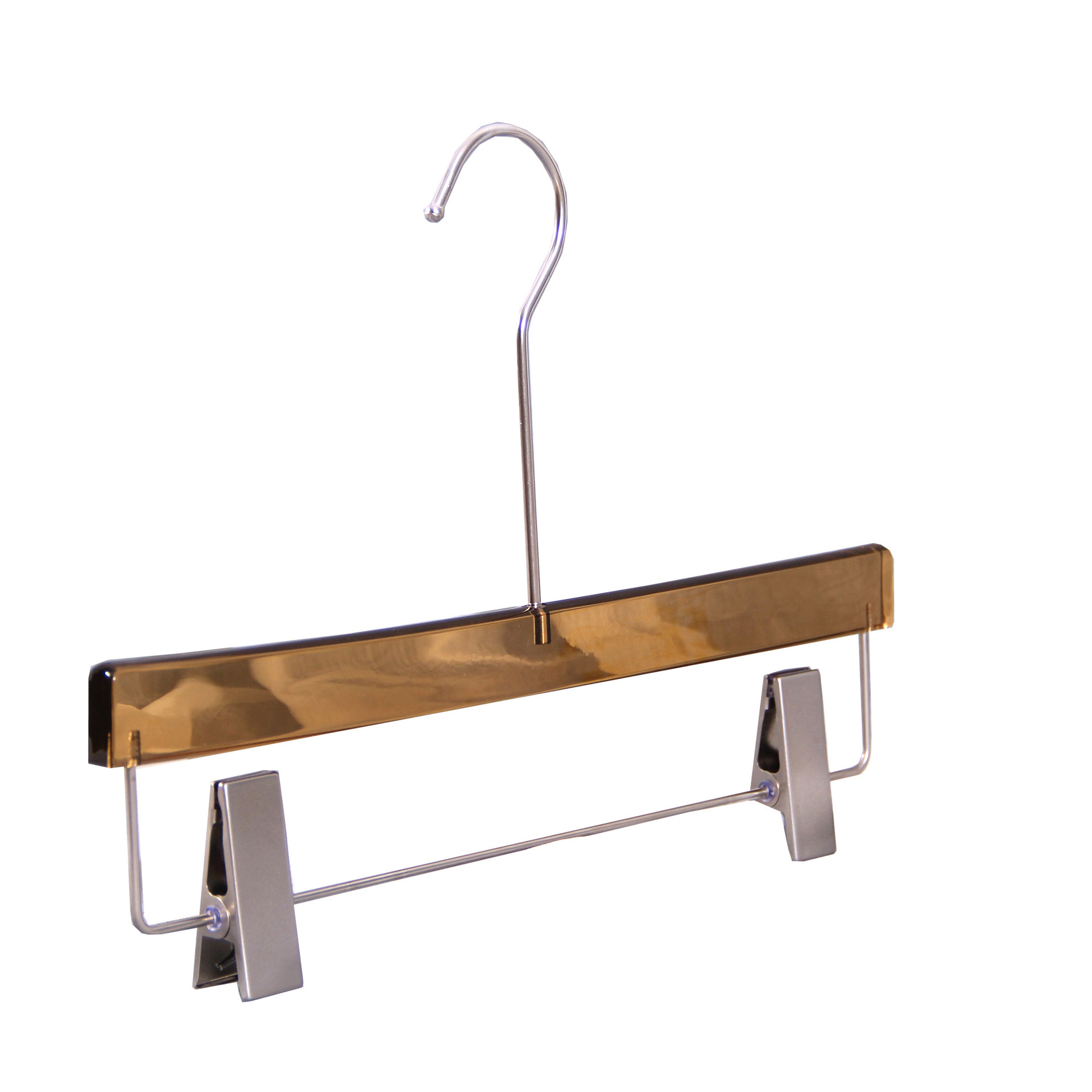 Clothing Store Transparent Acrylic Clothes Hanger Pants Rack New Crystal Clothes Hanging Light Luxury Women's Clothing Trouser Hanging Rack for Shoppers