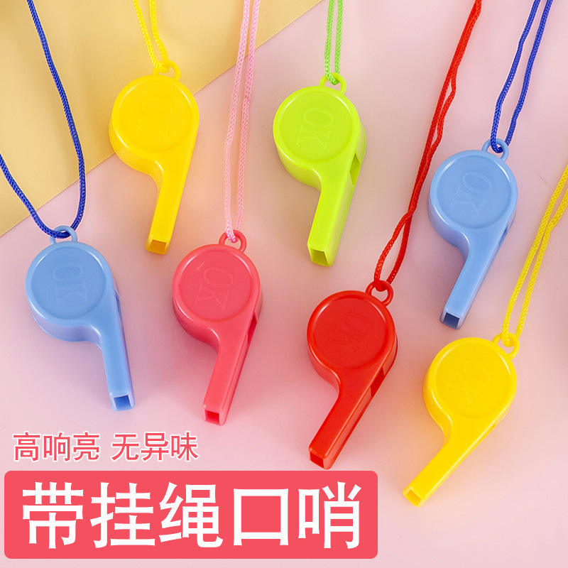 Sports Whistle Kidsren's Toys Cheering Props Referee Whistle Fan Plastic Whistle Factory Direct Sale