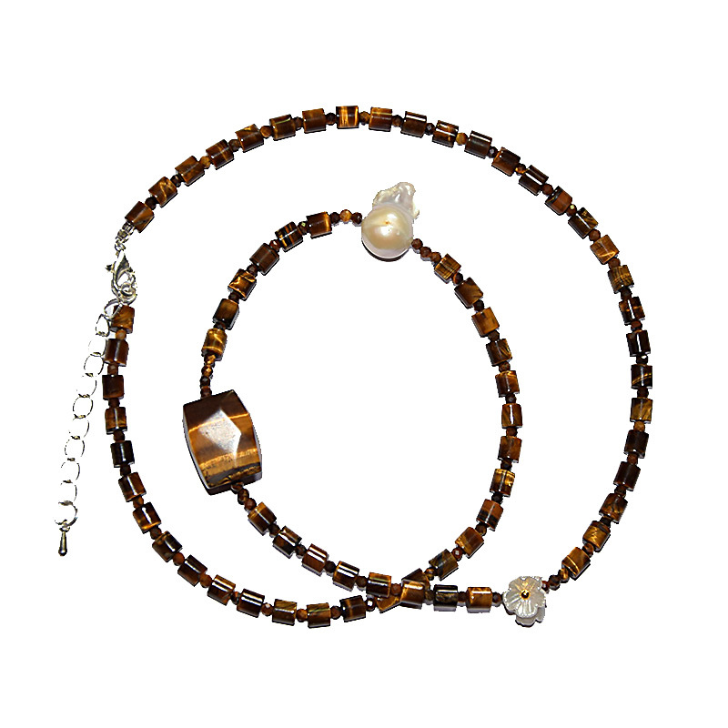 Natural Crystal Pearl Necklace Choker Original Baby Beads Sweet Ultra-Fine Collarbone Chain Wholesale Amethyst