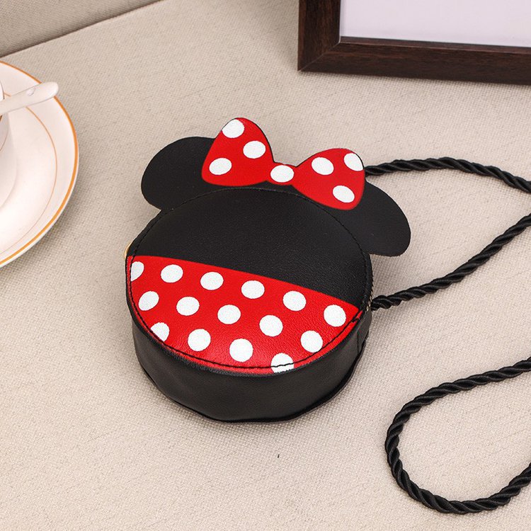 Children's Coin Purse Cartoon Contrasting Color Pu Mini Bag New Fashionable One-Shoulder Cross-Body Cheap Small Bag
