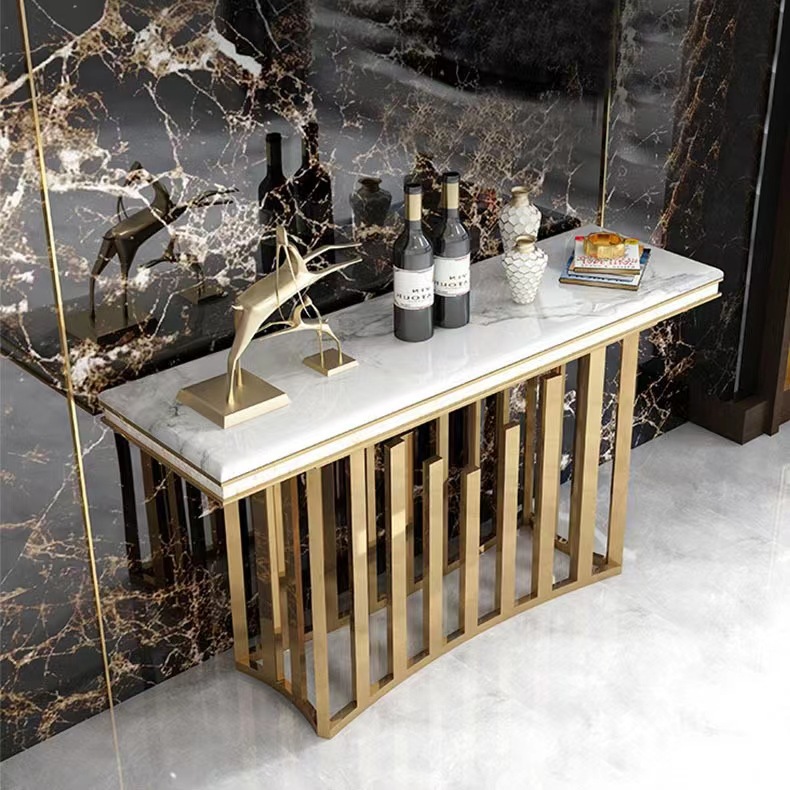 Современный легкий роскошный входной стол мраморный стол стеновой коридор узкий входной шкаф креативный стол с каменной плитой