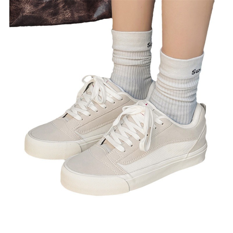 2024 Spring Couple Design Low-Top Canvas Shoes for Men and Women Students Ins Trendy Versatile Hong Kong Style Casual Sneakers