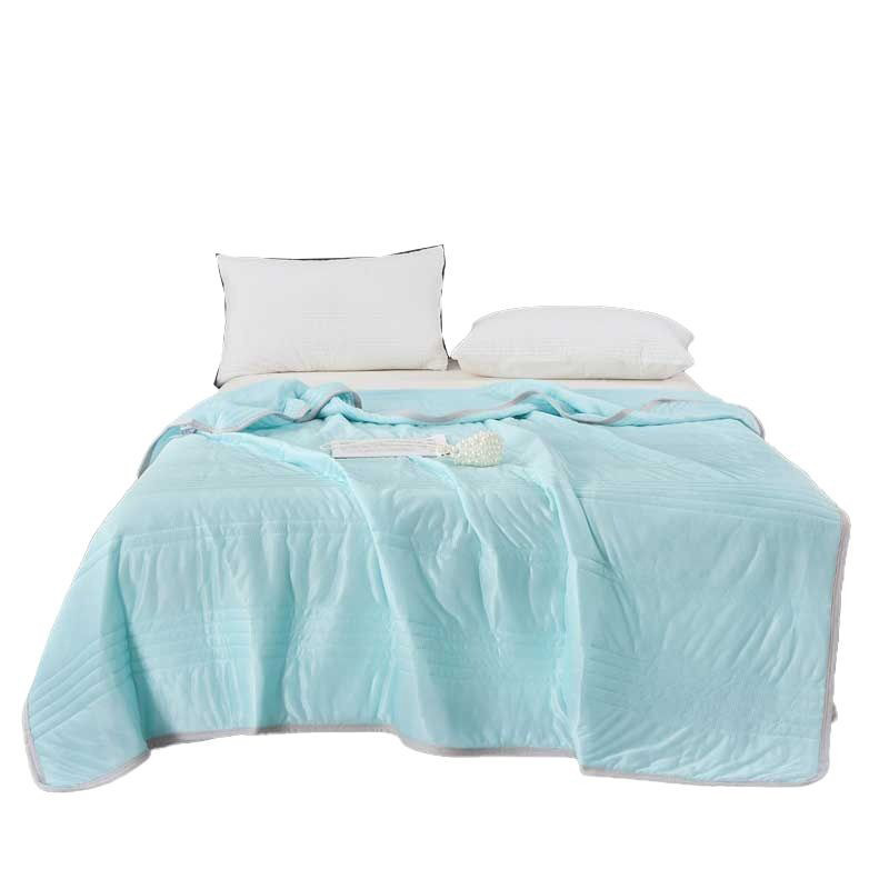 Class a Maternal and Infant Grade Solid Color Ice Cream Summer Air Conditioning Quilt, Ice Silk Cooling Summer Quilt, Cross-Border Wholesale