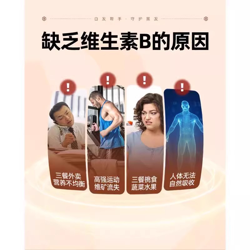 Beijing Tongrentang Biotin Iron Folic Acid Tablets 100 Tablets/Box (Sichuan) Vitamin B Supports Freight Forwarding