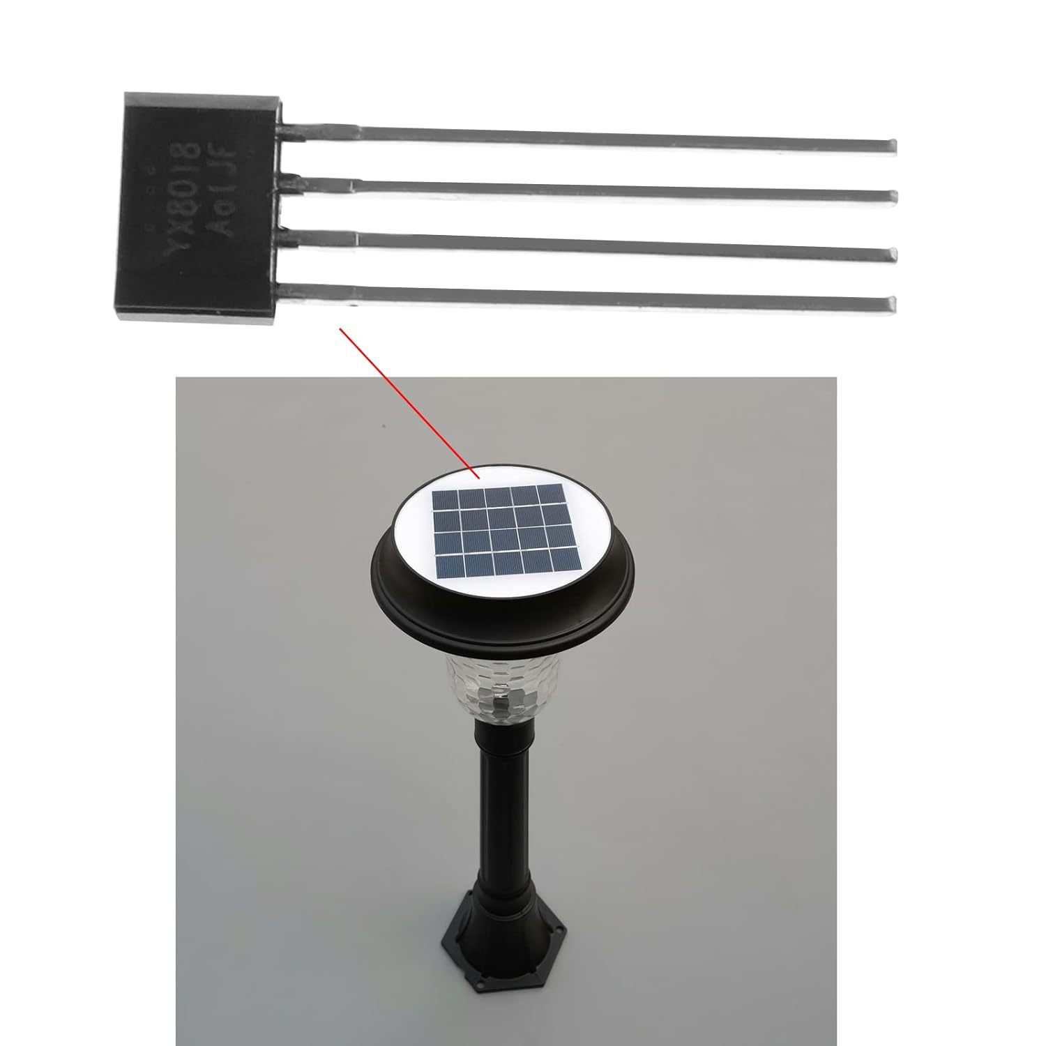 20 Stück Yx8018 Solar Lichtsteuerung Chip Garten Led Treibe