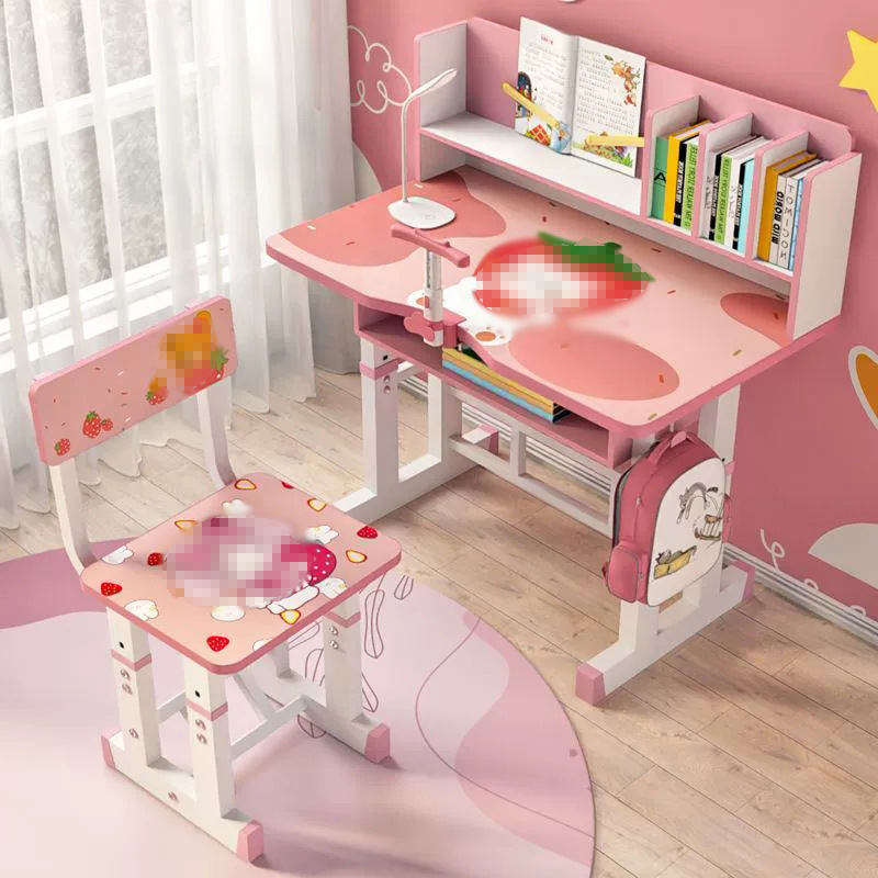 Children's Lifting Study Table Home Desktop Combination Ergonomic Desk and Chair Primary School Student Writing Desk Set Desk