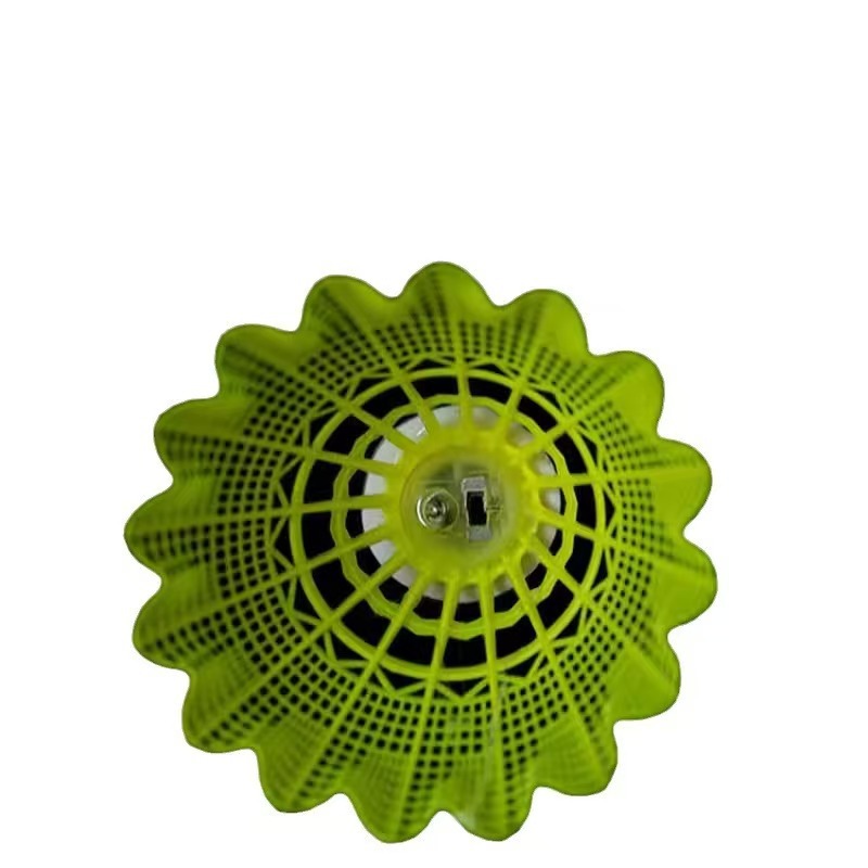 Manufacturer's Ready-Made Single-Person Luminous Badminton Trainer Indoor and Outdoor Wind-Resistant Plastic Nylon Badminton