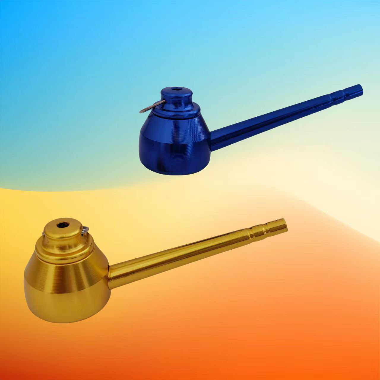 Direct Sales from the Source Manufacturer, Creative Hot-Selling Teapot, Aluminum Small Pipe, Portable Washable Pipe, Metal Pipe