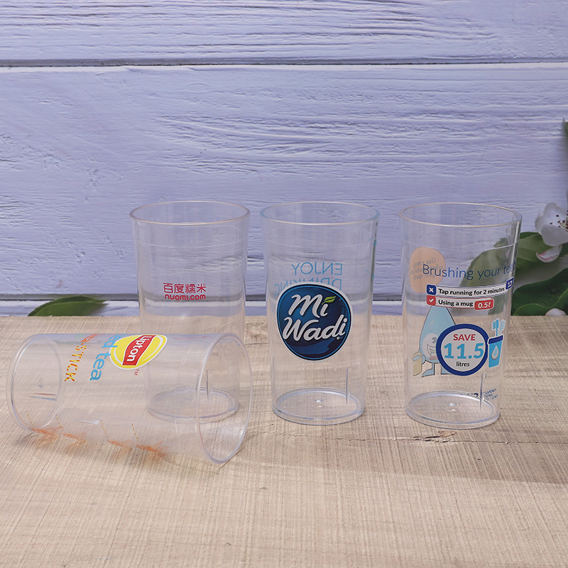 350ml transparent plastic cup PS Beer Cup 12oz acrylic transparent water cup AS juice cup factory wholesale