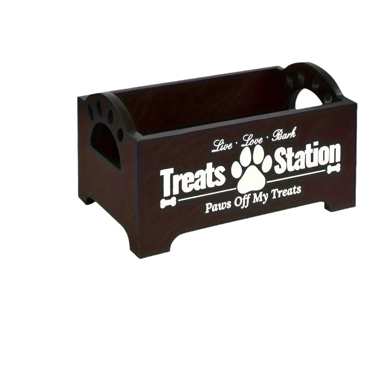 Factory in stock wholesale wooden dog grain storage box storage box storage box dog food storage box wooden box