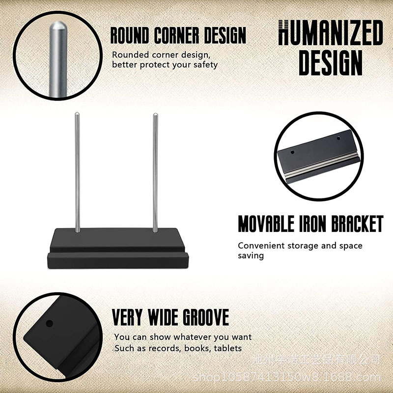 Cross-border Desktop Vinyl Record CD Stand Record Storage Stand Tablet Phone Desktop Stand Display Stand