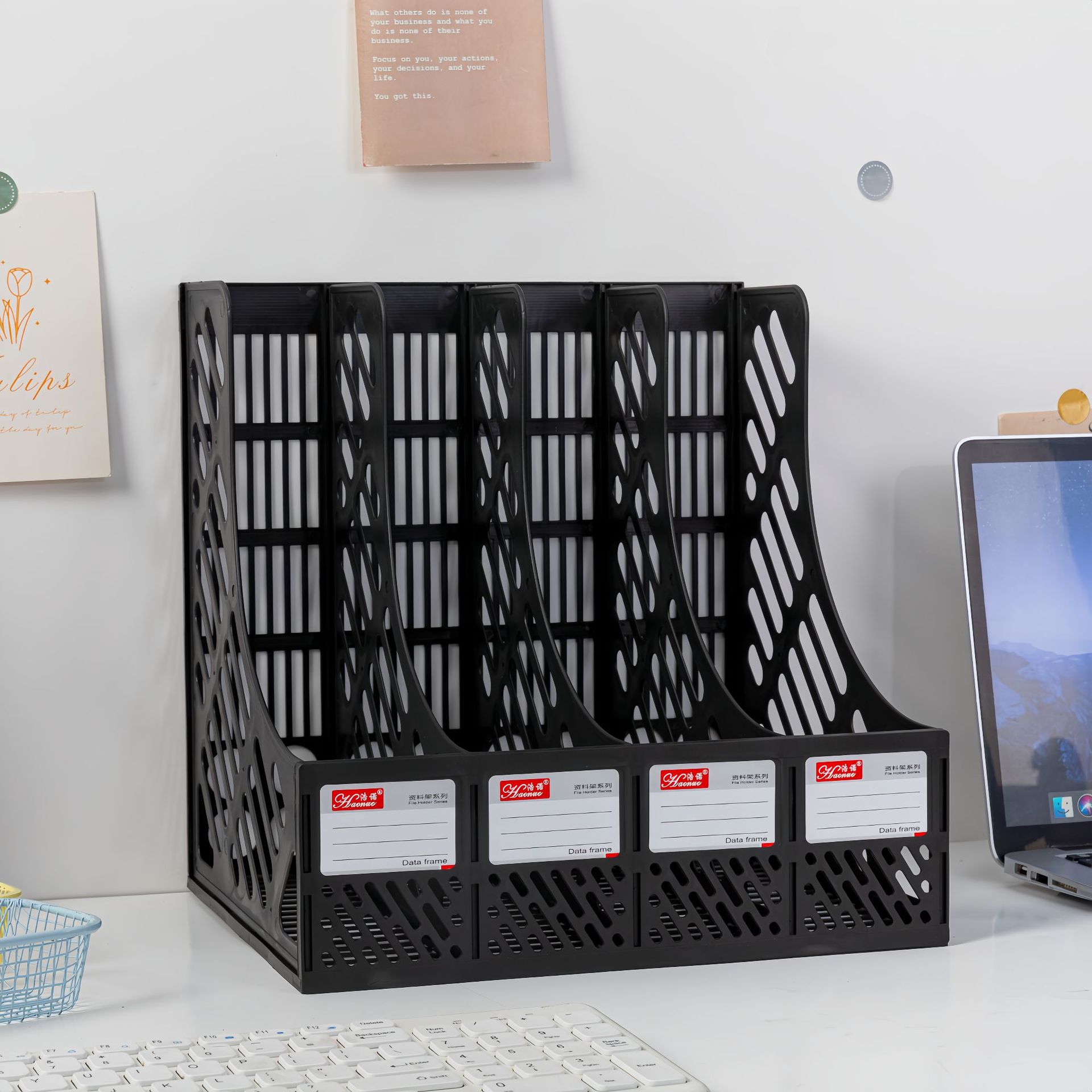 Wholesale Desktop File Rack, File Information, Office Supplies, Folder, Desk Storage, Four-Link File Column