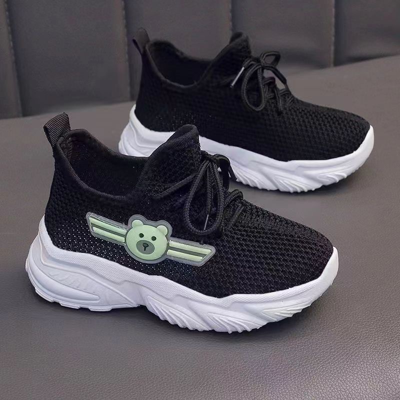 Children's Mesh Shoes Coconut Shoes Boys 2025 New Girls Sports Shoes Fly Woven Mesh Breathable Running Shoes for Older Kidsren