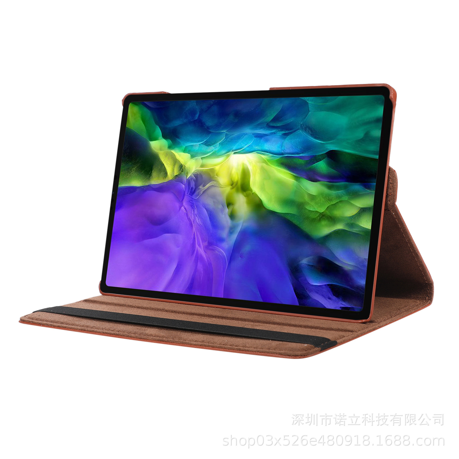 For Samsung Tab A7 Lite T220 litchi T500 rotating protective case P610 tablet leather case