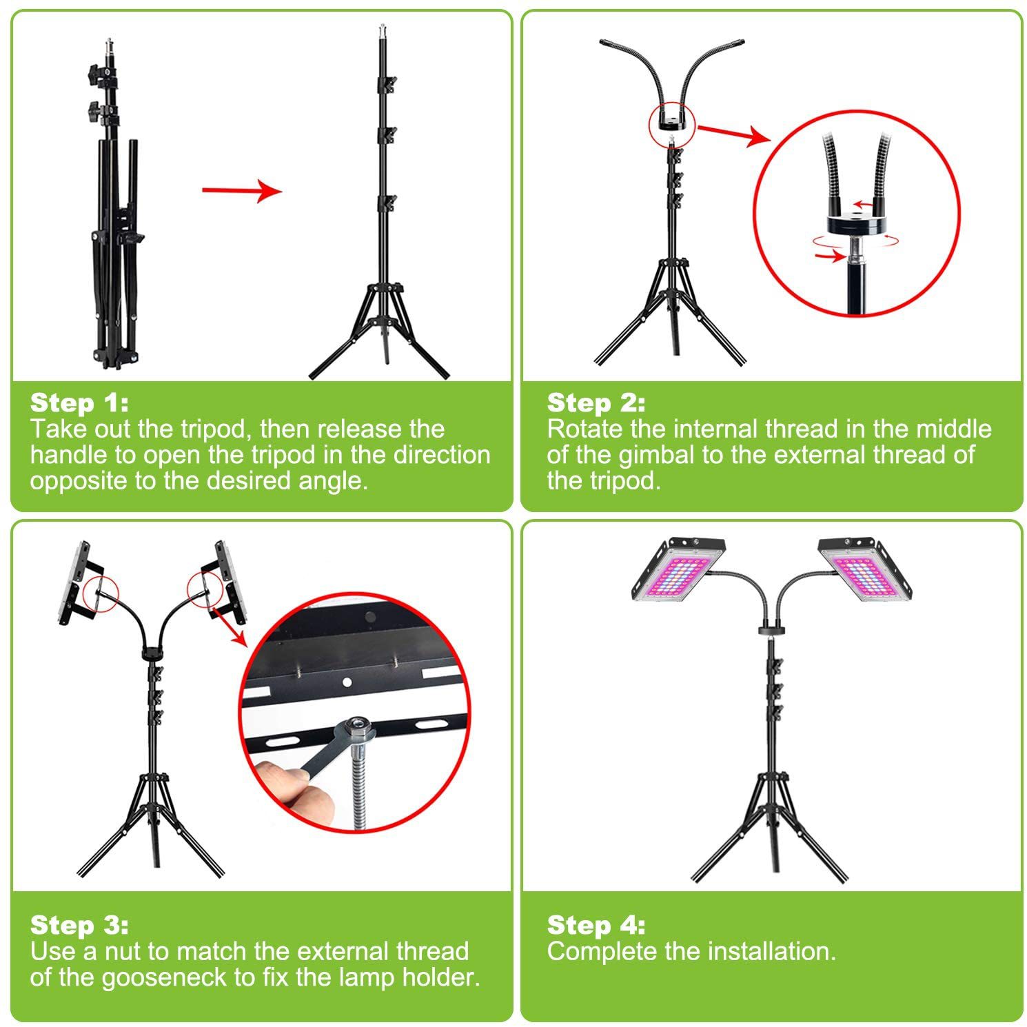 Plant growth lamp plant lamp floor-to-floor fleshy fill light LED imitation sunlight shining full spectrum rose flower lamp