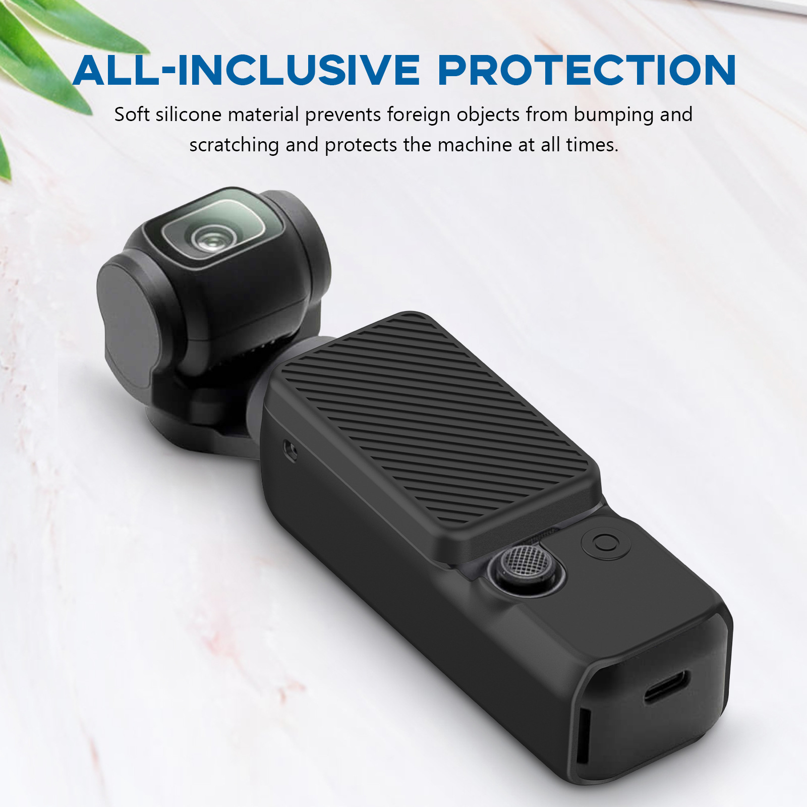 Suitable for DJI Dajiang Osmo Pocket 3 Dajiang Pocket Camera Silicone Protective Cover Anti-fall Anti-scratch Wear-resistant
