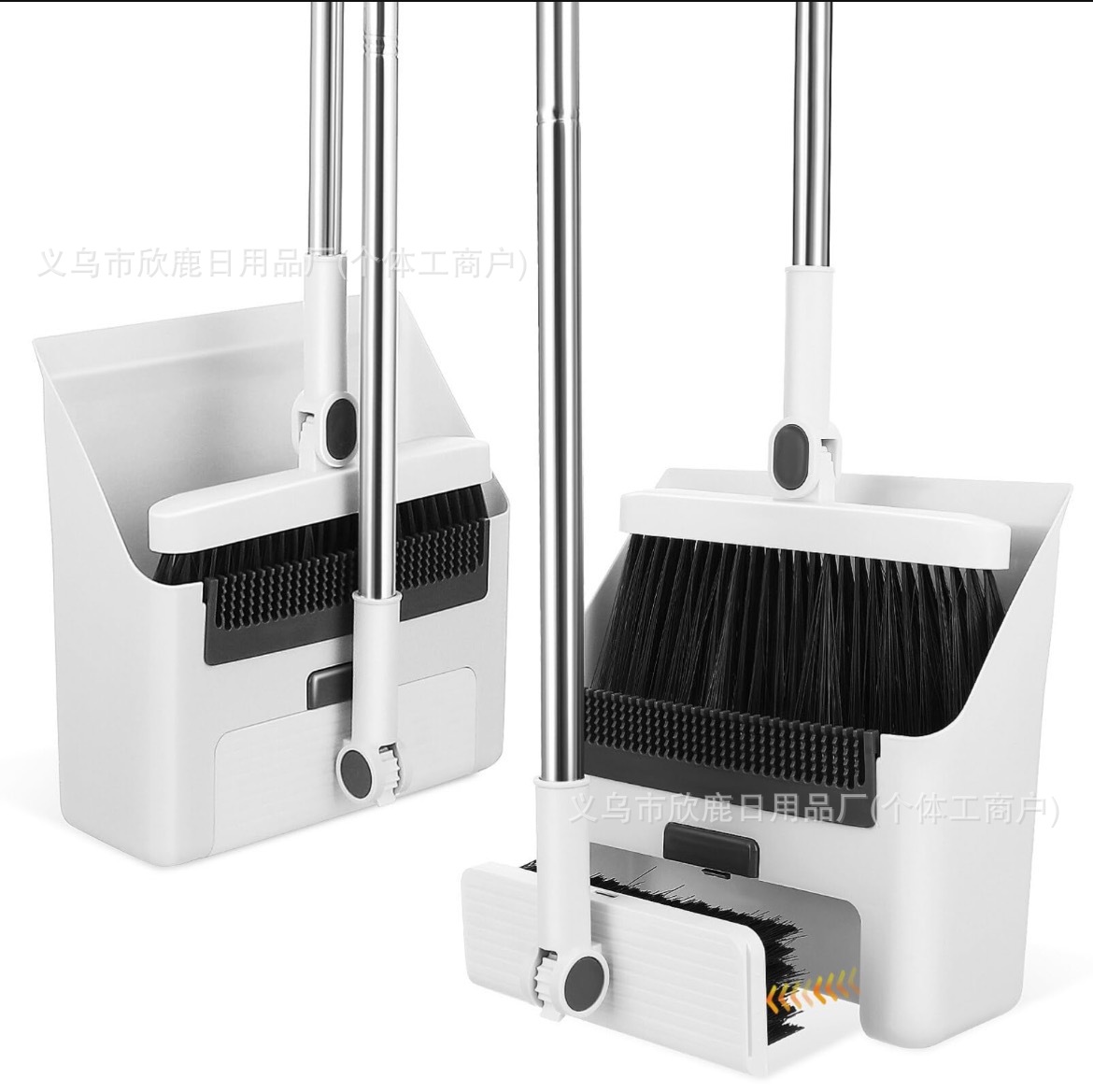 Комплект веник и совок для дома, веник с водяным скребком, совок, не прилипает к волосам