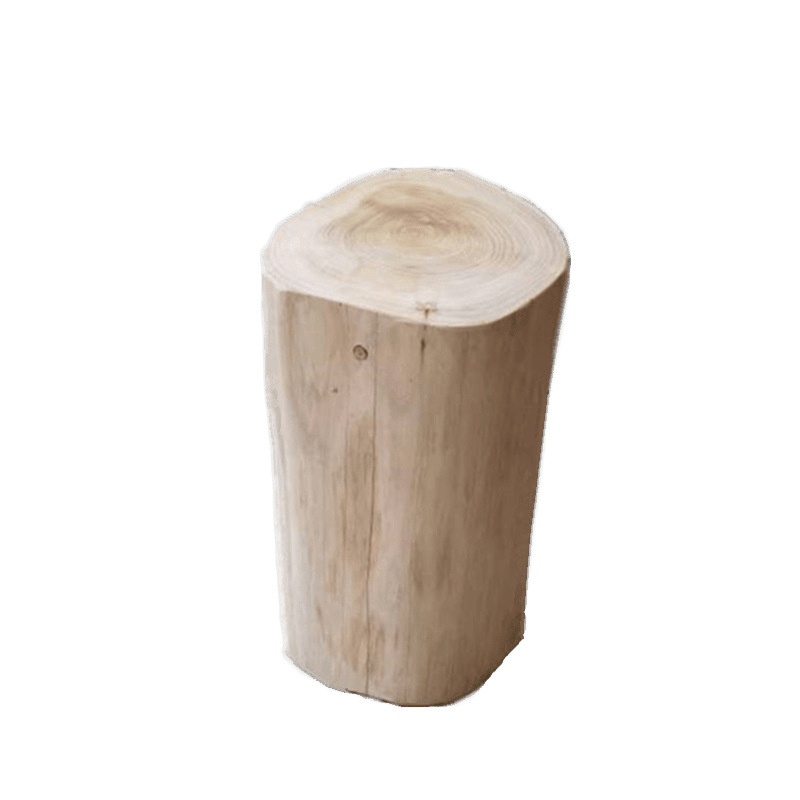 6R Large Wooden Stake Tree Stump Solid Wood Pier Tree Pier Log Coffee Table Stool Clothing Store Stool Ornaments Bedside Table Side Table Flower