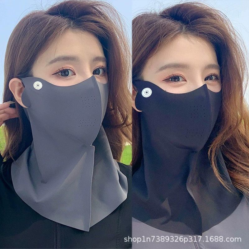 Солнцезащитная маска для женщин УФ-защита для открытого воздуха вождения вуаль маска из льда трехмерная