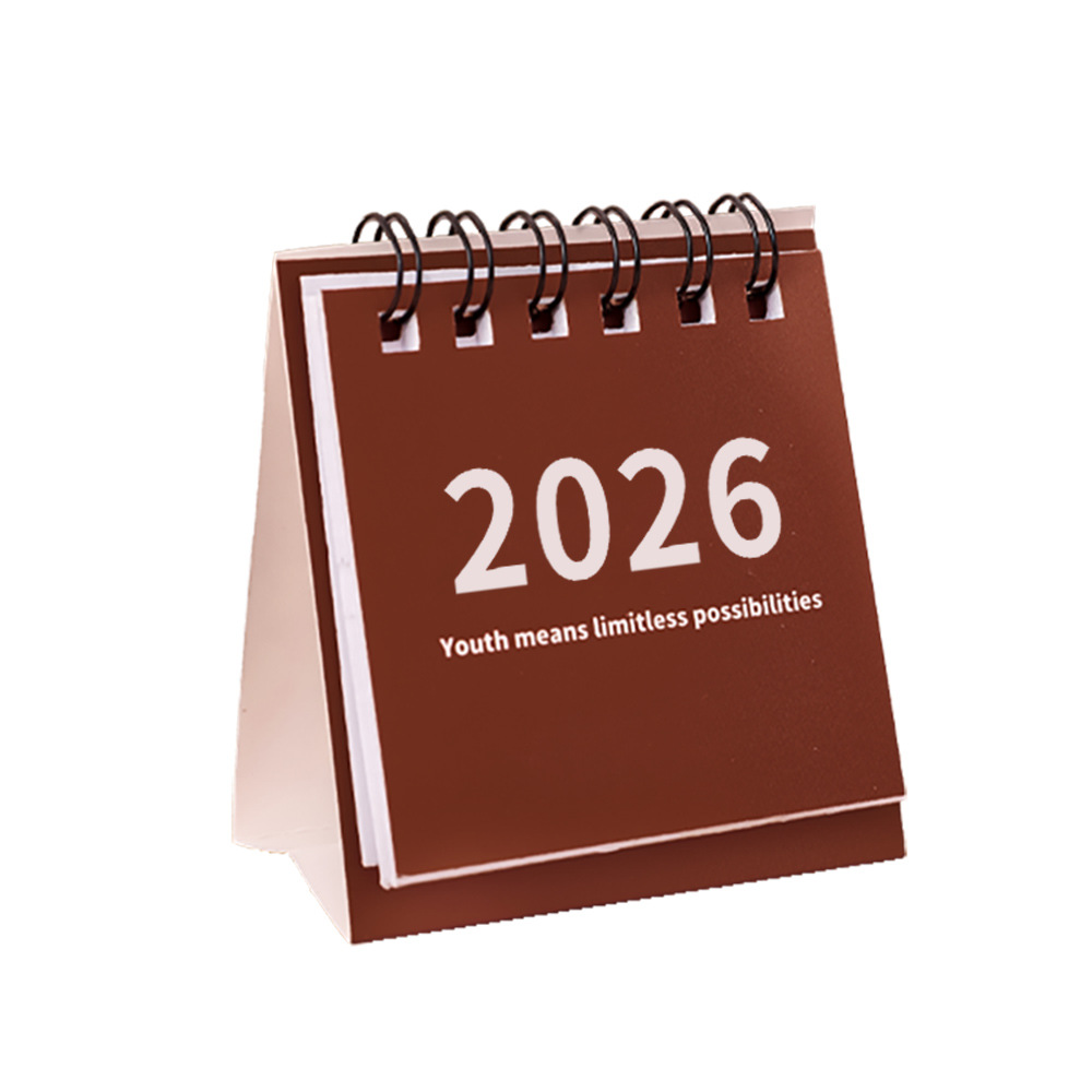 2026 Simple Desk Calendar Creative Mini Portable Calendar Unprinted Style Desktop Ornaments Check-In Plan Small Desk Calendar