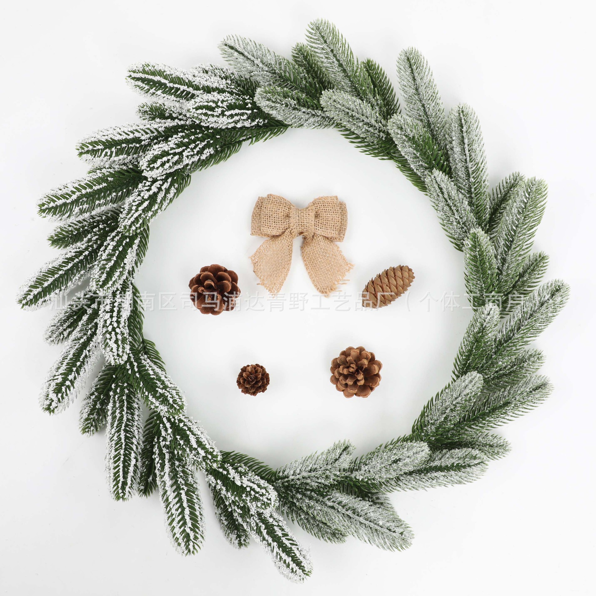 Simulated Plant Plastic Stereo Double-Sided Pine Needles Simulated Plastic Pine Needles Christmas Tree Garland Decoration Plastic Pine Needles