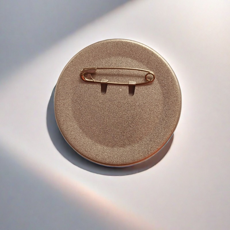 58MM frosted day valley tinplate badge consumables rust-proof paper clip badge thin material