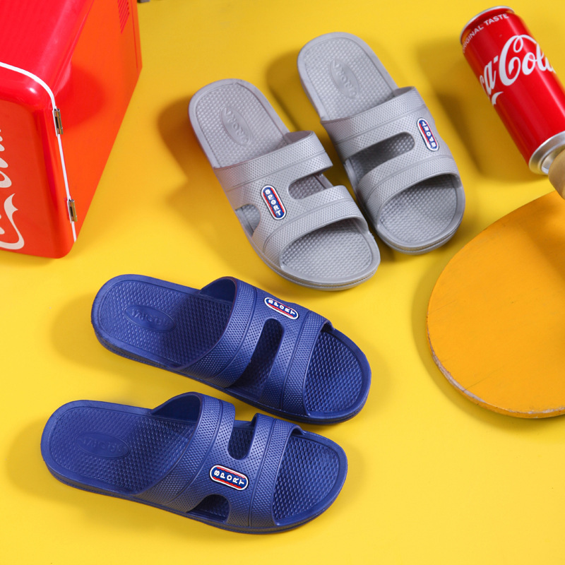 All-Season Casual and Comfortable Home Simple Pvc Sandals and Slippers for Daily Outdoor Men's Spring and Summer Plastic Slippers