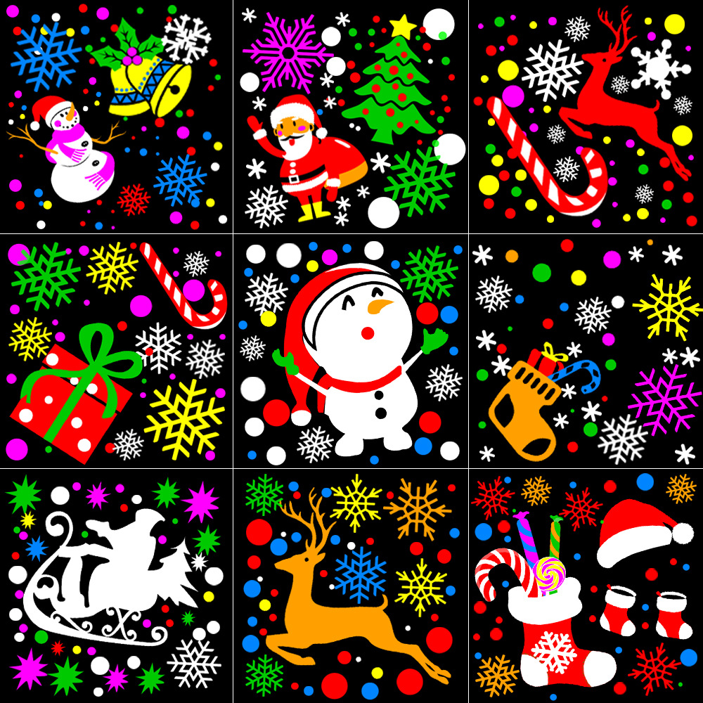 Cross-border LED16 pattern rotating projection lamp mini blizzard Christmas holiday decoration colorful projector