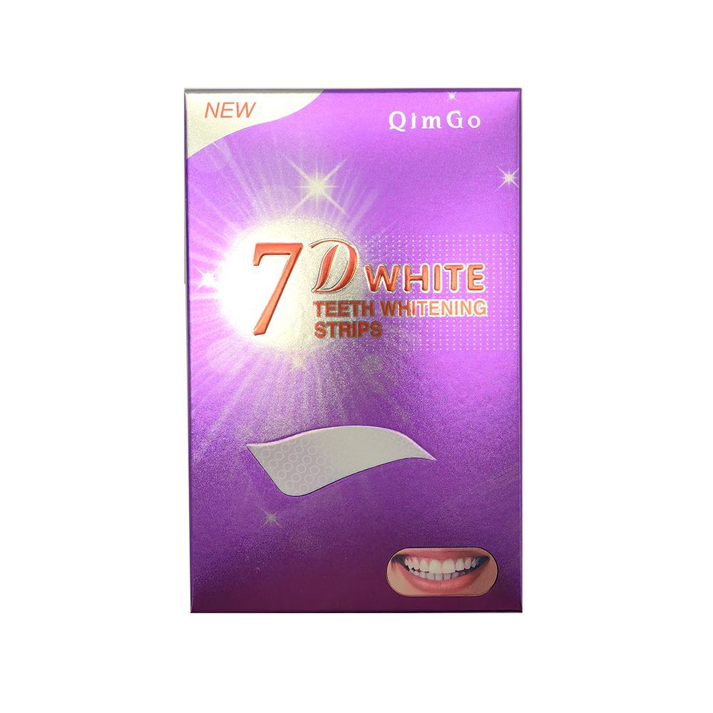 Pap Non-Whitening Teeth Whitening Strips 7D Dry Strips White Teeth Purple Strips Dazzling White Teeth Mask 7 Bags Portable Dry Strips