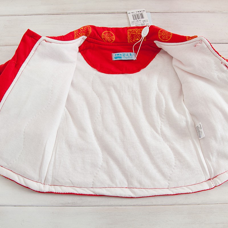 Winter Cartoon Cartoon Tang suit universal suit cotton liner red cotton whole hand wholesale Tang suit/ethnic clothing