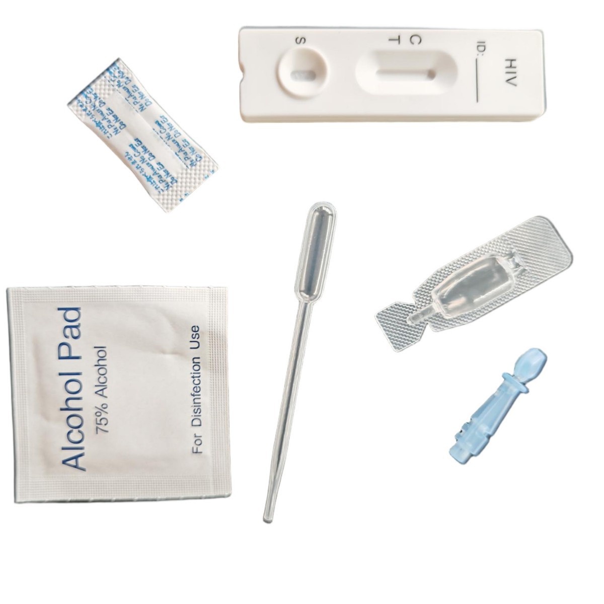 Foreign Trade Specializes in Disposable Hiv Test Paper Hiv Test Cassette English Packaging Test Card Test Paper