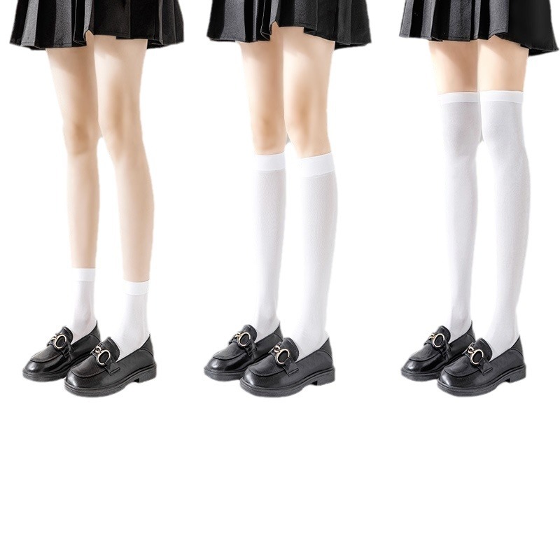 Pressure calf socks women's summer thin jk black knee socks strong pressure thin legs spring and summer knee stockings wholesale