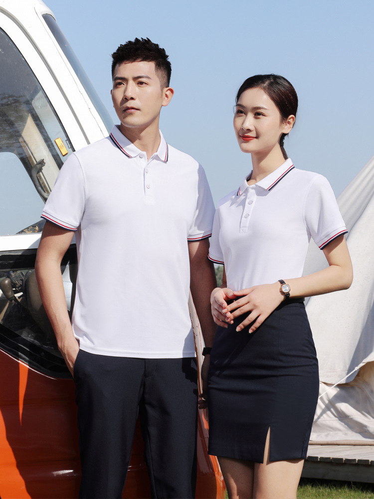 Amedee Ozenfant AMD1100 220g seaweed cotton lapel polo shirt overalls printing