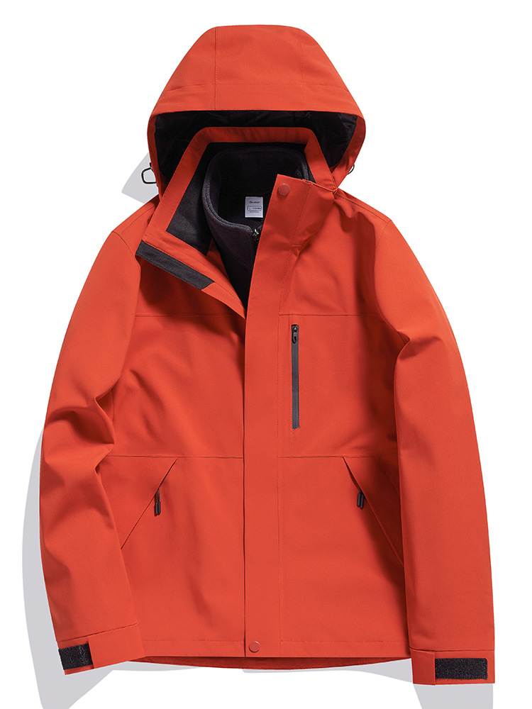 Трехвальная зимняя одежда для мужчин и женщин, двухкомпонентные отстегивающиеся, ветронепроницаемые, водонепроницаемые, теплые, утолщенные лыжные комбинезоны