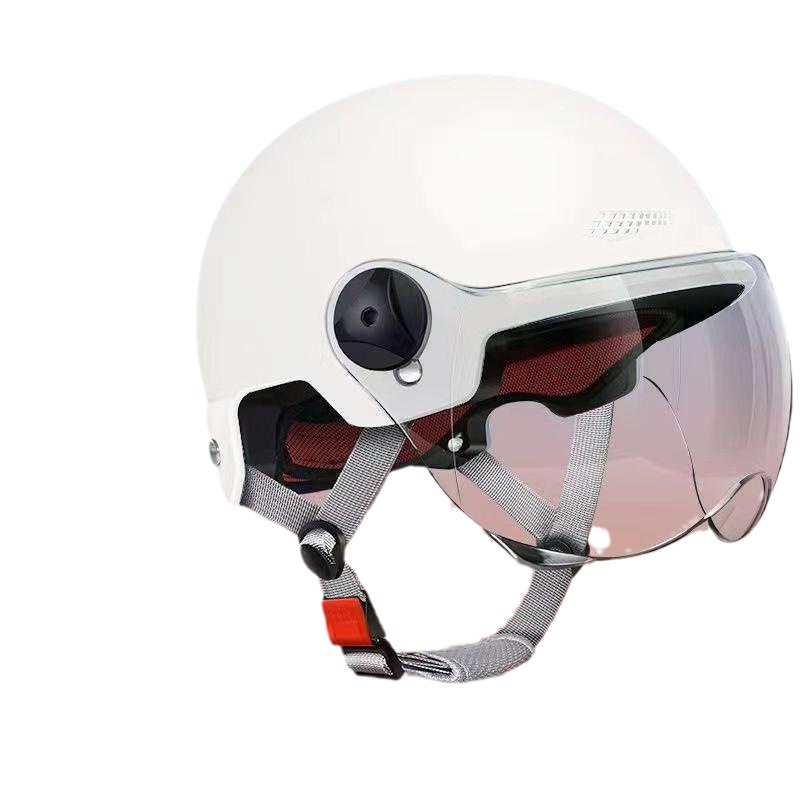 Free LOGO design 3C certification electric car helmet men and women summer comfortable breathable sunscreen battery motorcycle