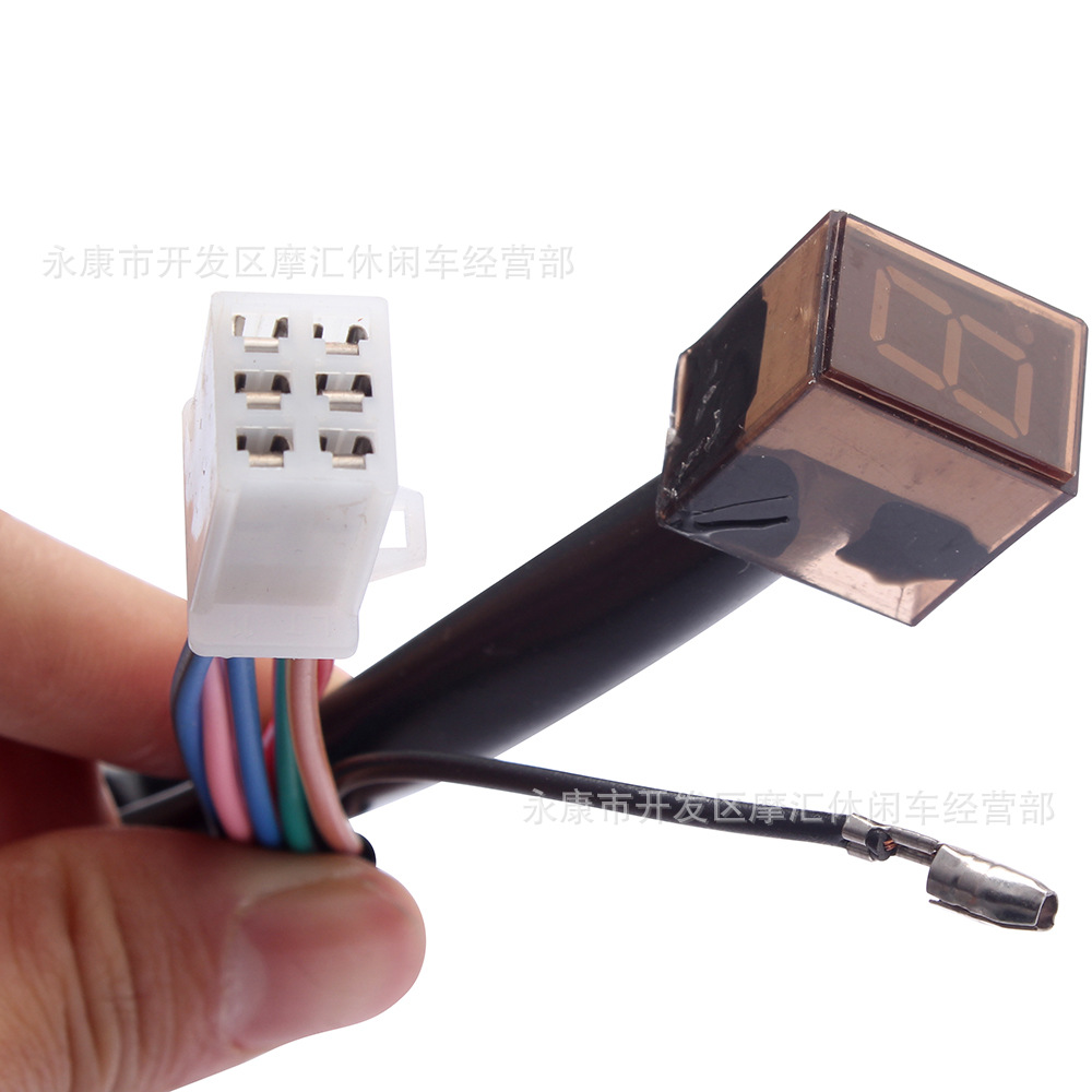 Motorcycle ATV four-wheel ATV skateboard accessories Led digital gear indicator display shift lever sensor