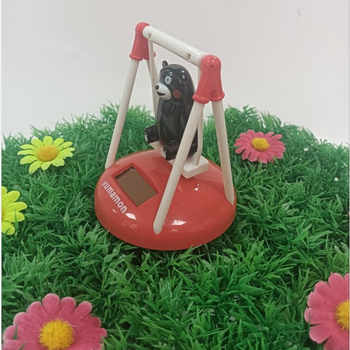 Spot Japanese Genuine KUMAMON KUMAMON Car Shaking Head Swing Doll Solar Car Ornaments