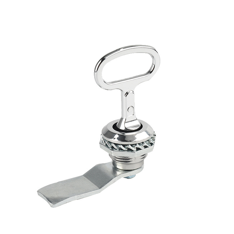 MS705 triangular tongue lock with cover triangular one-word square aluminum alloy distribution box lock electric cabinet cylindrical tongue lock