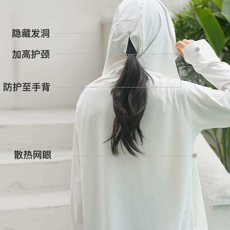 Men's and Women's Same Style Ice Silk Sun Protection Clothing for Women in Summer 2025 New Large Brim Anti-Uv Breathable Sun Protection Clothing