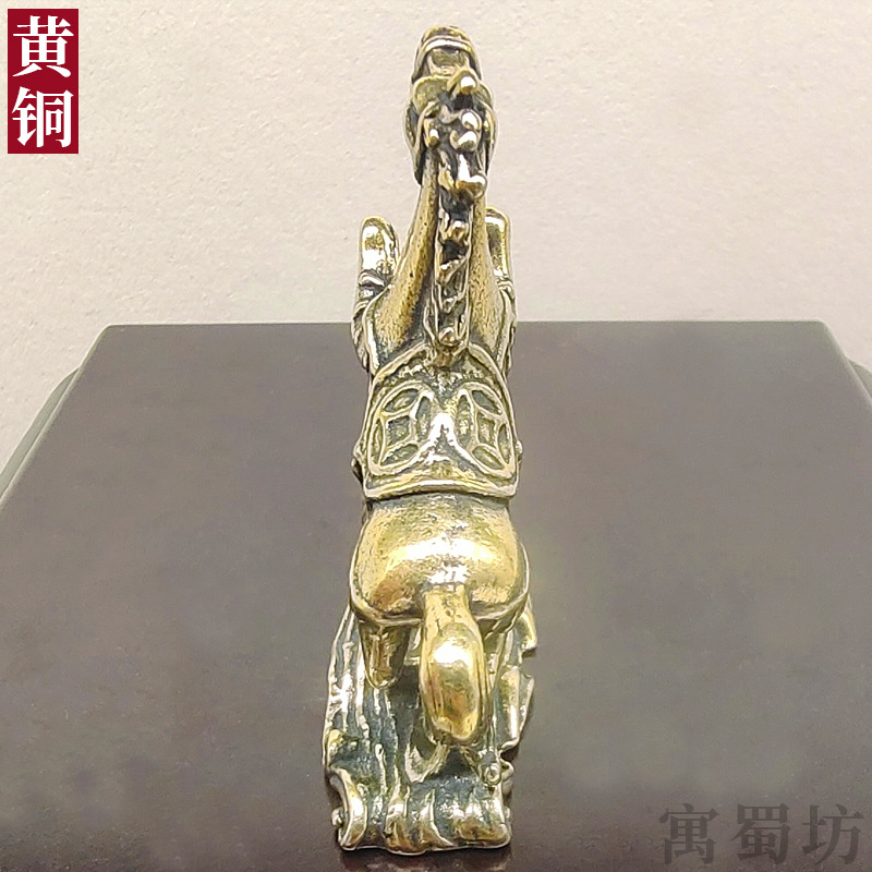 Brass Zodiac Horse Ornaments Make Money Now Home Small Ornaments Tea Pet Decoration Handmade Gifts