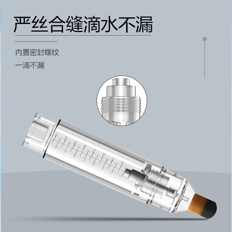 Mino scalp medicine dispenser ball fine needle scalp liquid guide comb transparent hair growth liquid massager pinch music