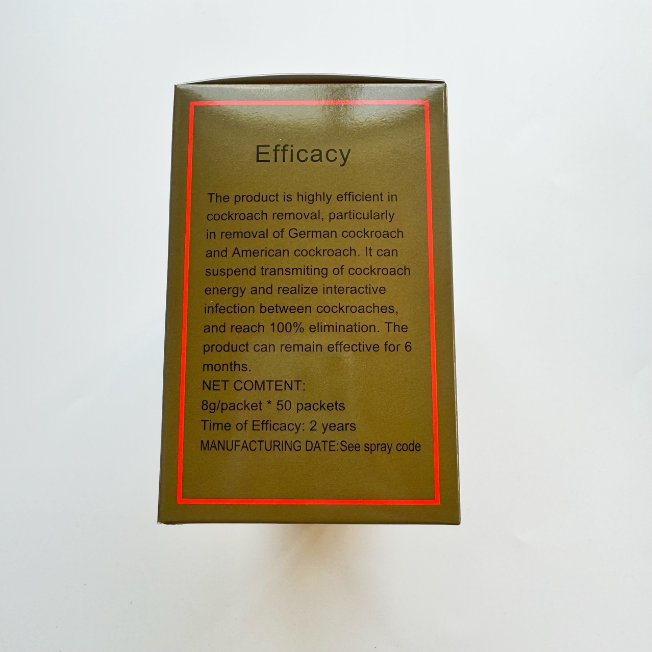 Foreign trade wholesale English export cockroach medicine 8g cockroach killing cockroach bait household indoor kitchen manufacturers batch