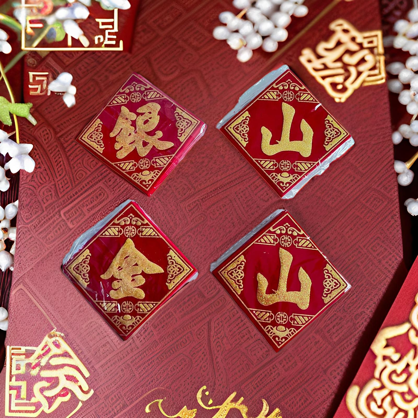 A Bucket of Gold Lettering with Adhesive Stickers, Origami Materials, Gold Mountain, Gold Vault, a Bucket of Gold Stickers, Triangular Lace