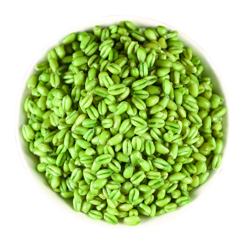 Farm-made Fresh Green Wheat Kernel Peel and Peel Fresh Green Wheat Kernel Home Cooked Porridge Stir-frying with Green Wheat Kernel