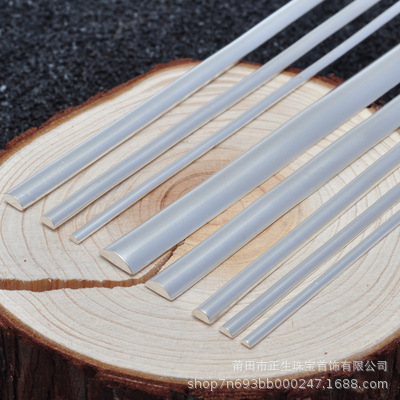 S999 Pure Silver Wire Pure Silver Bar Half-Round Cut Silver Wire DIY Bracelet Ring Handmade Raw Materials DIY Materials