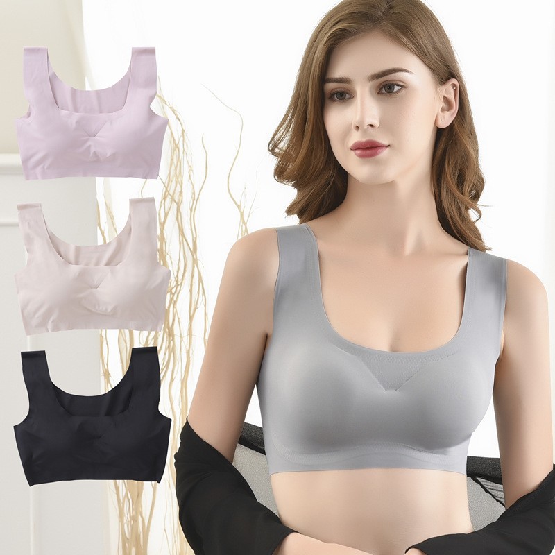 Traceless Beauty Back Non-steel Ring Wrap-up Chest Vest Gather-up Auxilum Top-up Vest Underwear Cross-border Underwear Set