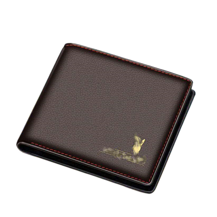 Men's Wallet Card Holder One-piece Short Wallet Men's Card Holder Men's Wallet Men's Card Holder Men's Short Holder Large Capacity