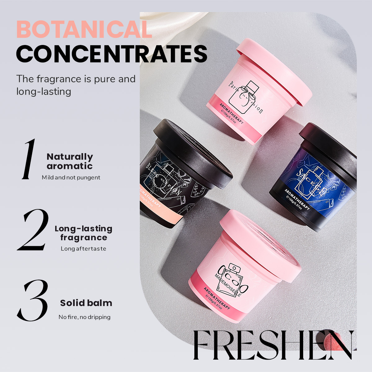 Cross-Border Exclusive Supply of Fangbao Formbo Aromatherapy Cream, Long-Lasting Fragrance, Car Fragrance, Home Fragrance, Factory Trade and Wholesale