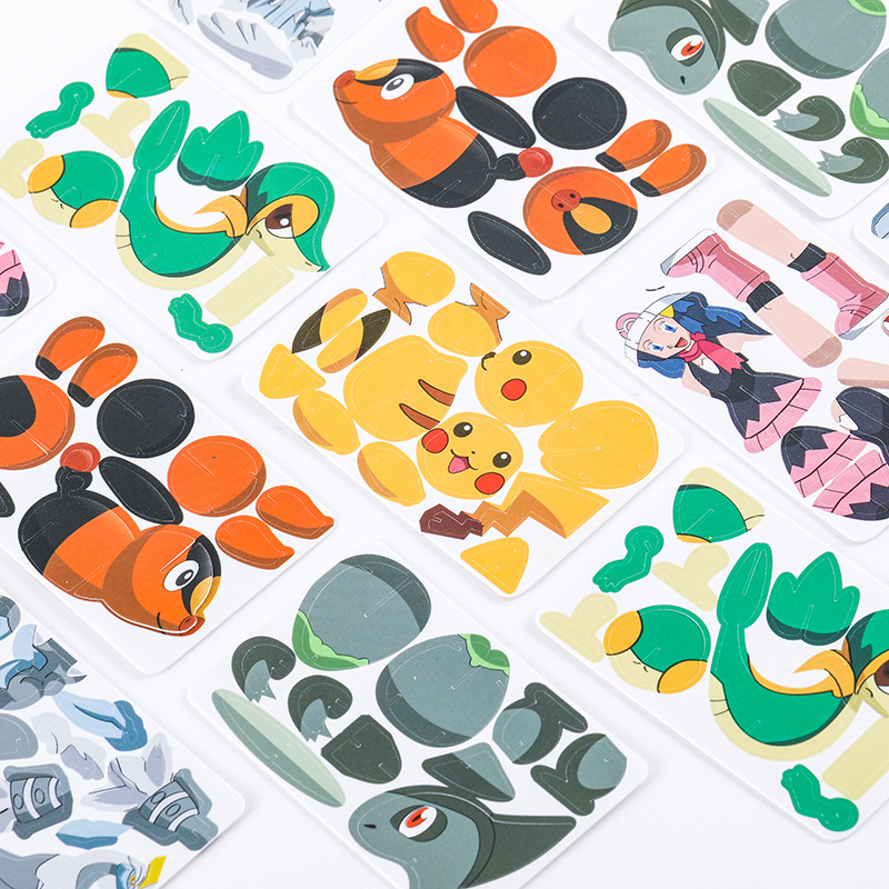 Plants vs Zombies three-dimensional puzzle 3D children's plastic diy puzzle Magic Baby Three Kingdoms killing puzzle